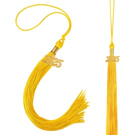 2025 Graduation Tassels,2Pcs Long Gold Charms For Grad Caps Decorations Class Of 2025 Tassel Ceremonies Accessory For Preschool Kindergarten High School College Bachelor Gown Master Doctoral Graduates