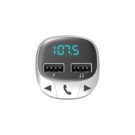 Energy Sistem 44826 Transmisor FM Bluetooth para Automóvil, Entrada USB-A y Micro SD, Micrófono Incorporado, Pantalla LED - Negro