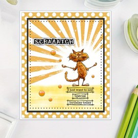 LZBRDY Cute Funny Pet Cats Cutting Dies Clear Stamp DIY Scrapbooking Supplies Metal Dies Silicone Stamp Cards Albums Decor - Crafting & Card Making