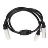6.35mm Female to 6.35mm Female RCA Cable Gold Plated Sound
