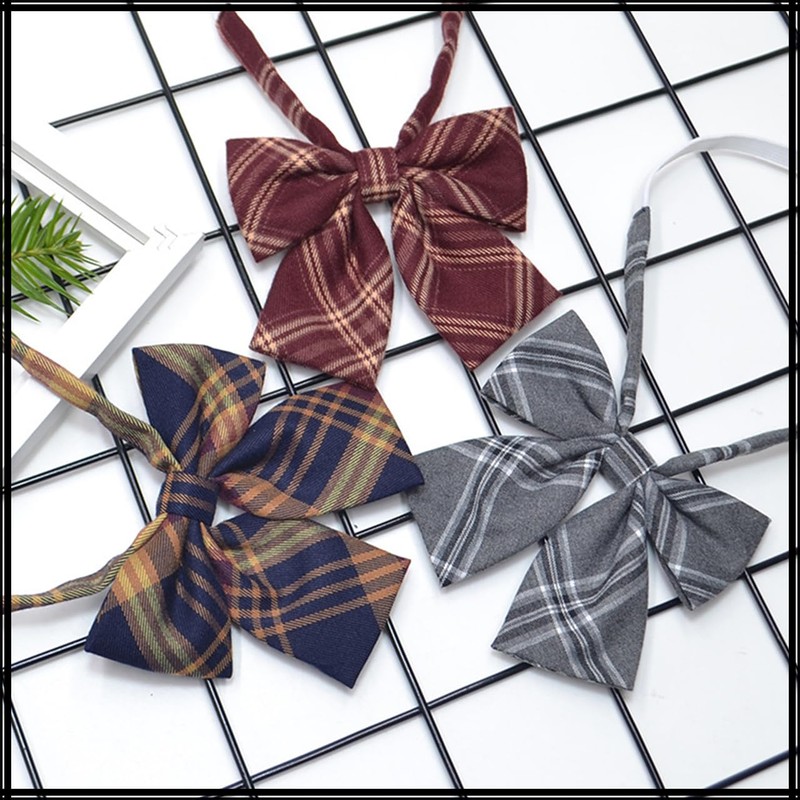 White Fang NC037 Women's School Ribbon, Uniform, Bowtie, Students, Formal,