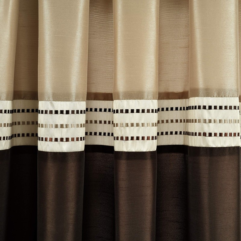 Lush Decor Terra Room Darkening Window Curtain Panels Pair 54"
