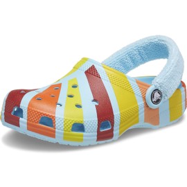 Crocs Classic Graphic Clog, Arctic/Multi, 2 US Unisex Little Kid