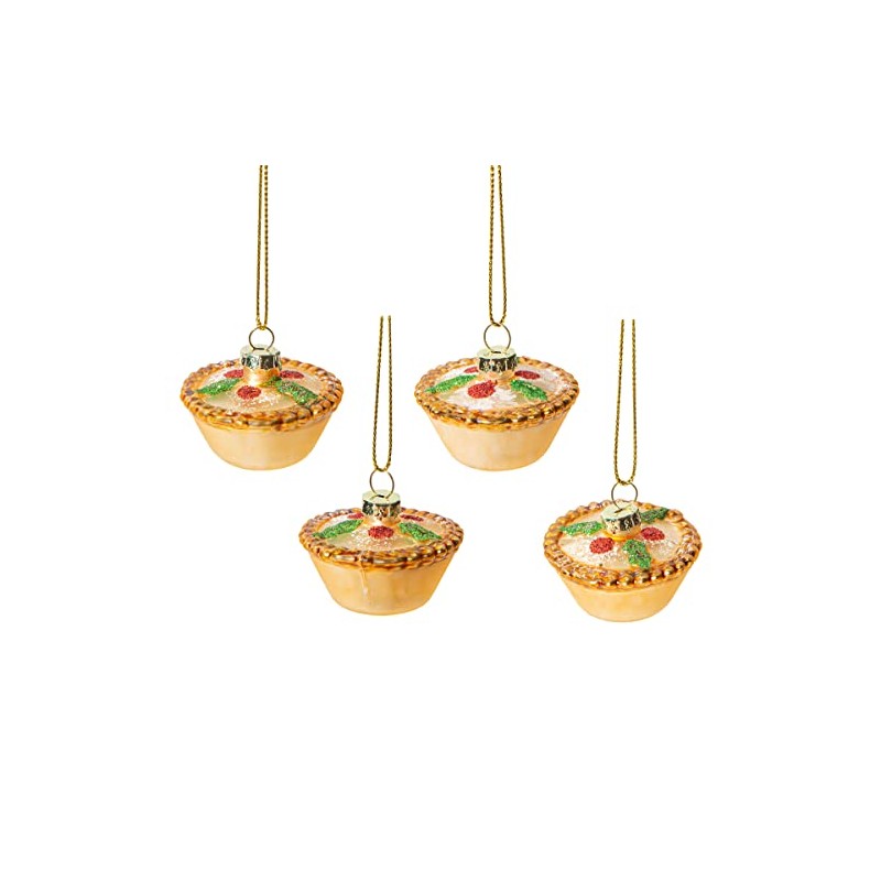 Sass & Belle Mini Mince Pie Shaped Bauble - Set
