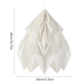Hwtcjx Paper Lampshade, Paper Lampshade, Origami Design, Nordic Creative Paper Lampshade, Decorative Paper Lantern, Ceiling Lamps, Shade, Modern Lampshade, Round Lampshade for Hanging Lamp, Pumpkin