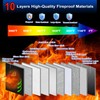 6500°F Large Fireproof Document Organizer with Lock,10 Layers Heat Insulated＆Waterproof