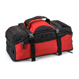 EUNI Basecamp Sport Hiking Travel Convertible Backpack Duffel Bag, 24" L, Red