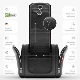 Kulturbeutel [Design 2025] zum Aufh√§ngen f√ºr Damen, Herren & Kinder [7 Liter Stauraum], 3-in-1 Kulturtasche, Kosmetikkoffer, Kosmetiktasche f√ºr M√§nner & Frauen, Reise Waschtasche, Waschbeutel