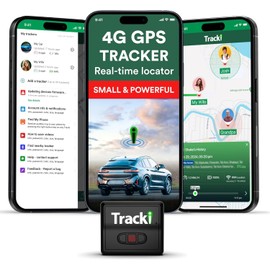 Tracki GPS Tracker for Vehicles – Real-Time 4G LTE Assets & Car Tracking Device with App, Magnetic Mount, Compact Design, Worldwide Coverage – iOS & Android (Subscription Required)