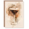 Artery8 Classic Espresso Martini Cocktail Birthday Card