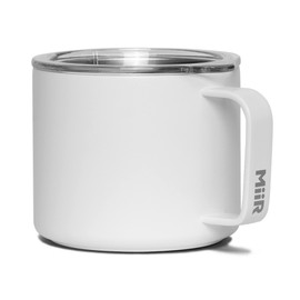 MiiR, Camp Cup, Vacuum Insulated, Stainless Steel with Slide Lid, BPA Free, White, 8 Fluid Ounces