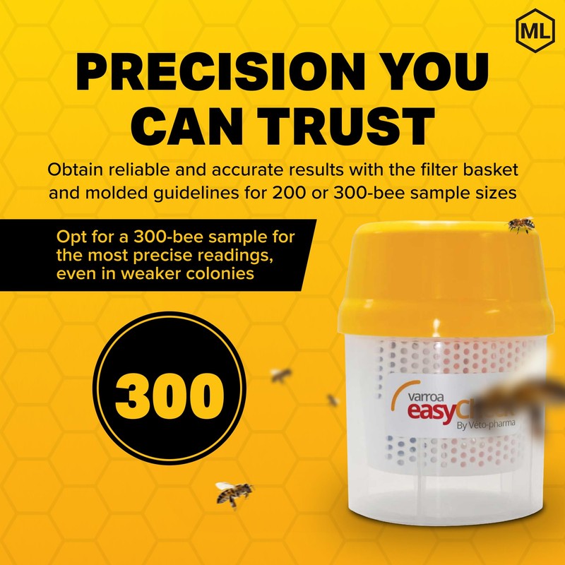 Mann Lake Varroa EasyCheck, Precision Monitoring for Optimal Hive Health,