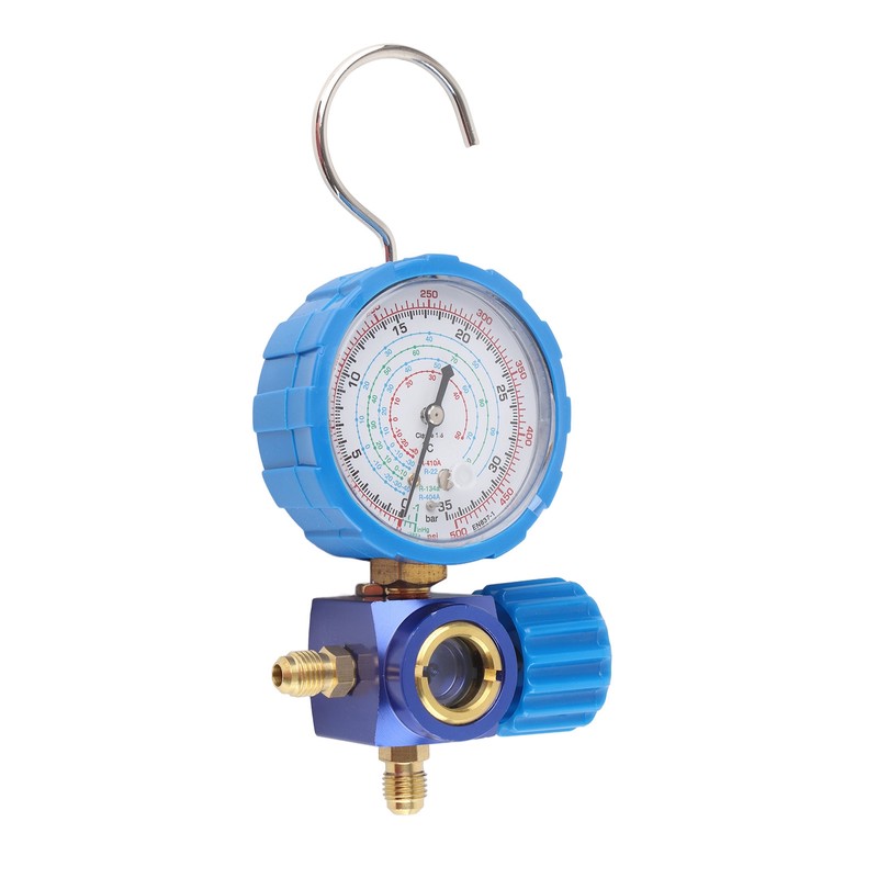 Air Condition Manifold Gauge Manometer&amp; Valve 500psi 35kgf cm With
