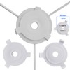 Ebrima 10Pcs Lamp Shade Reducer Rings, Lampshade Reducing Ring Converter