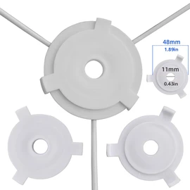 Ebrima 10Pcs Lamp Shade Reducer Rings, Lampshade Reducing Ring Converter Light Shade Replacement, Lamp Rings Accessories Converter Adapter, E27 to 11mm