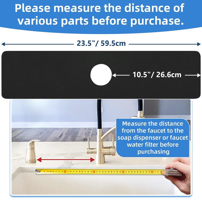 Kitchen Sink Splash Guard - Cut to Fit Splash Guard