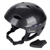 Tontron Adult Whitewater Kayaking Canoeing Watersports Helmet (Gloss Black Fiber
