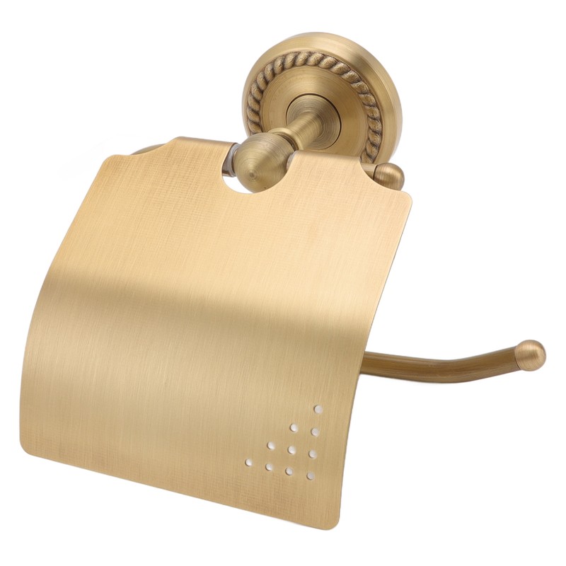 Wall Mounted Toilet Tissue Hanger Antique Twist Pattern Paper Towel