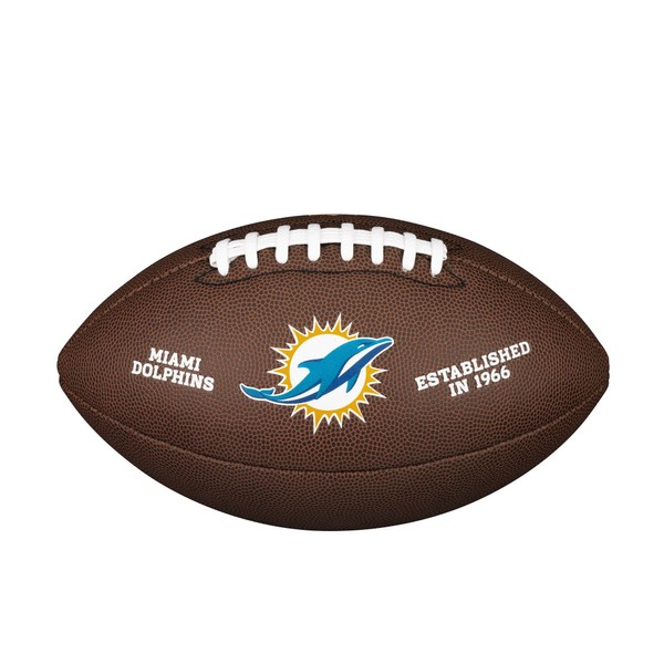 NFL Team Logo Composite Football, Official - Miami Dolphins