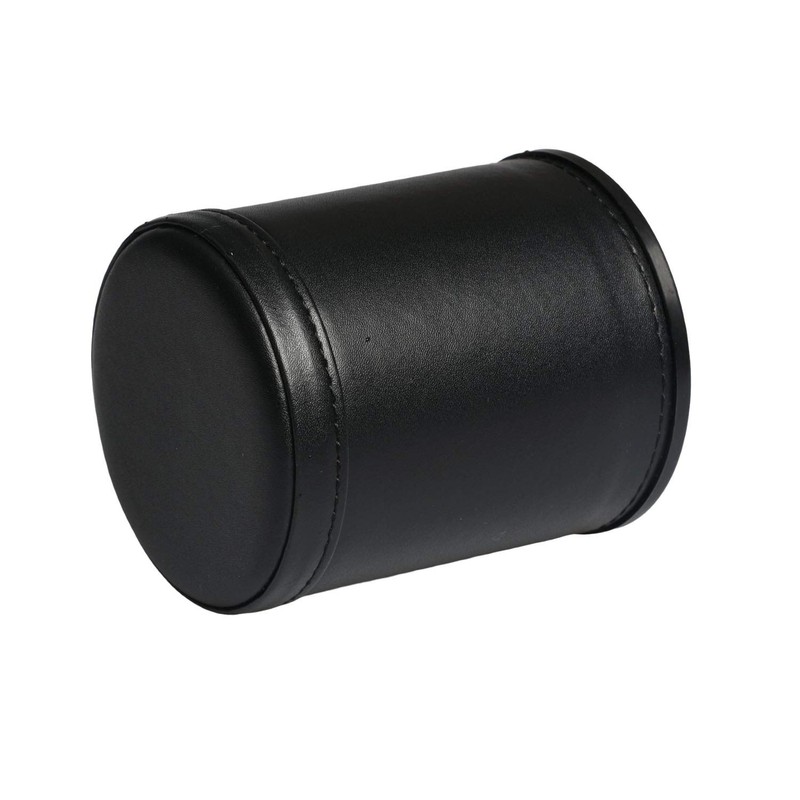 Leatherette Dice Cup Felt Lining Shaker Quiet for Playing Yahtzee/
