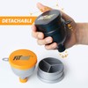 Fitshot Protein Powder Funnel– Supplement Funnel with Keychain 4pack, Water