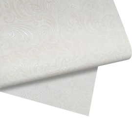 Embossed Faux Leather Fabric, 54"x36" Thick Durable Synthetic Upholstery Embossed Leather Vinyl, Soft Waterproof Durable, Replacement Renovate for Wallets, DIY Project, Furniture, 1 Yard-Beige