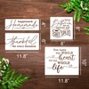 Word Stencils for Painting On Wood Reusable Farmhouse Welcome Stencils