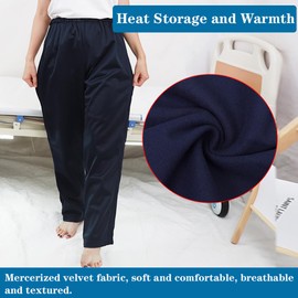 AUSTYLCO Unisex postoperative Pants,Fleece Warm Zipper Pants,Bedridden Patient Clothing,Easy to Wear and Take Off,Hospital/Home Care Nursing Aid,Suit for Fracture/Bedridden Patients/Elderly