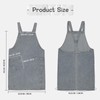 Surblue Cotton Denim Apron With 2 Pockets, Cross Back Aprons