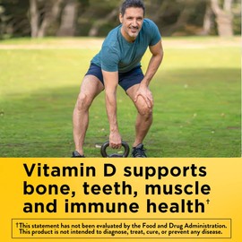 Nature Made Nature Made Vitamin D3 K2, 5000 IU (125 mcg) Vitamin D, Dietary Supplement for Bone, Teeth, Muscle and Immune Health Support, 30 Softgels, 30 Day Supply