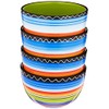 Tequila Sunrise Ice Cream Bowls Set of 4, 5.25-Inch Colorful