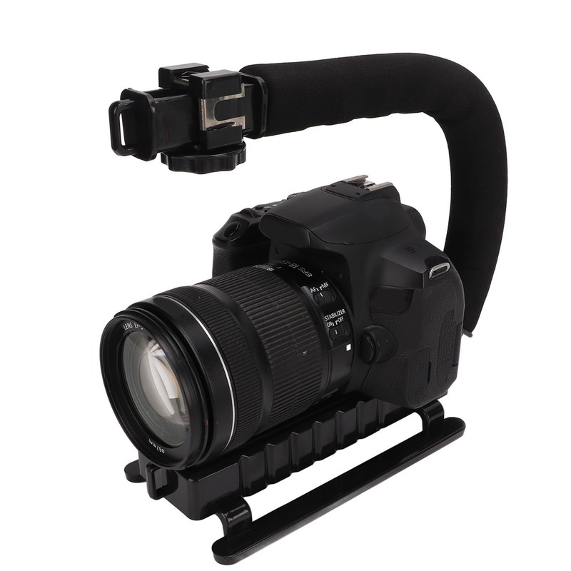 PULUZ U C Shape Video Action Stabilizing Handle Grip ABS