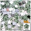 144pc Acrylic Aluminum foil Flat Back Flower Rhinestones 10mm Light