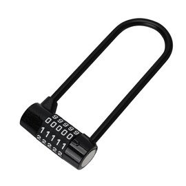 Long Shackle 5 Digit Combination Padlock - 15.5cm/6.1 Inches - Heavy Duty Outdoor Waterproof Lock with Resettable Code - Pad Lock for Bicycles, Gates, Mountain Bike, Gym, School, Shed & Lockers