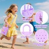 Silicone Small Rubber Beach Bag with 20 Charms, Hole Handbag