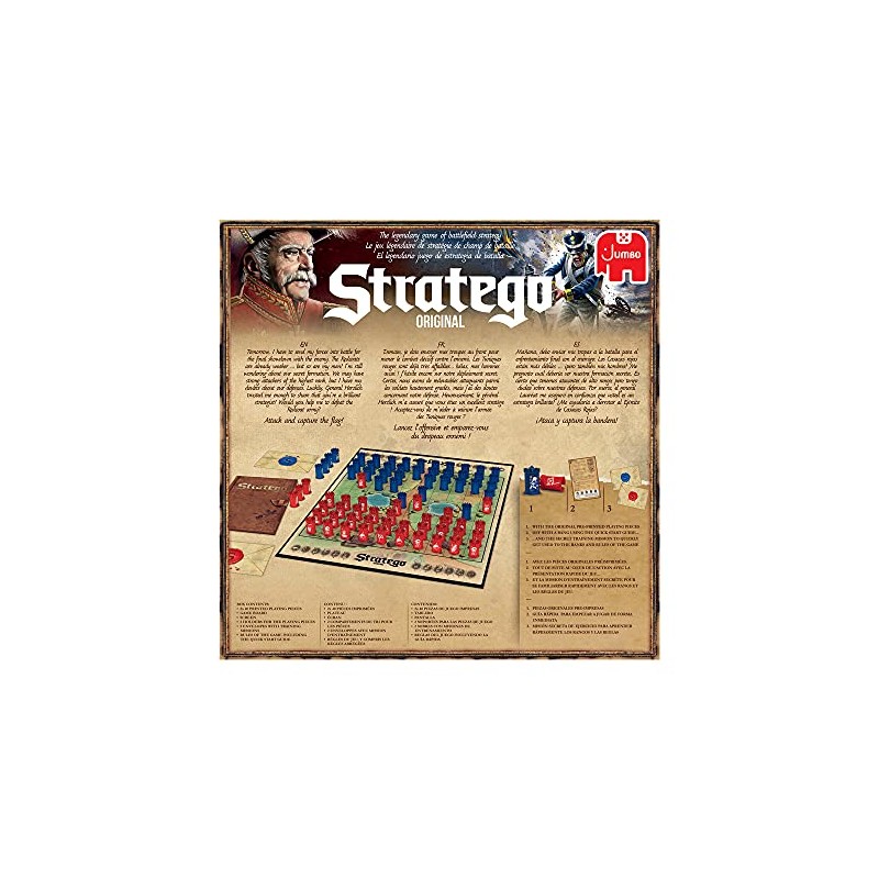 Jumbo, Stratego - Original, Strategy Board Game, 2 Players, Ages
