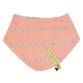loud + proud Unisex Children's Reversible Neckerchief, GOTS Certified Neckerchief, peach
