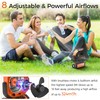 Camping Fan with Light - 20000mAh Rechargeable Battery Fan, 112Hrs