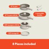 bella 8 Piece Cookware Set, Fits-anywhere™ Kitchenware w EverGood™ Ceramic