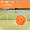 12 Pack Pickleball Balls, 40 Holes Outdoor Pickleballs, High Elasticity