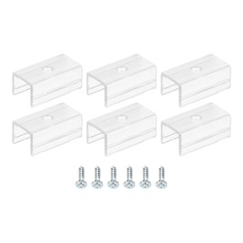 MECCANIXITY Rope Light Mounting Clips, 50 Pack Wall Channel Mounting Holder Accessories for 9.5mm to 10.3mm Waterproof LED Strip, Translucent