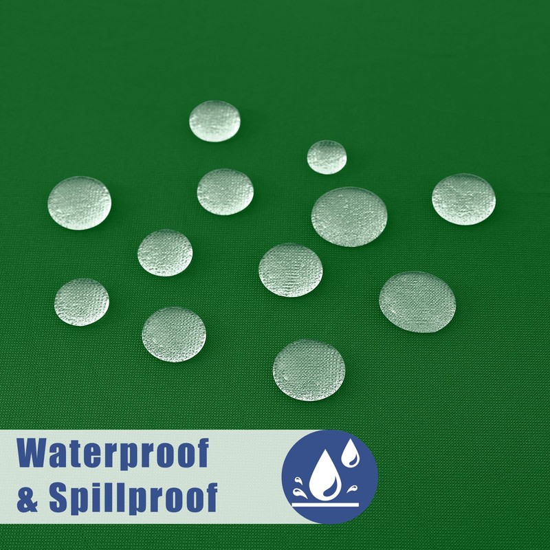 Moosfor Round Spandex Tablecloth, Elastic Fitted Waterproof Tablecloths for 45"-56"