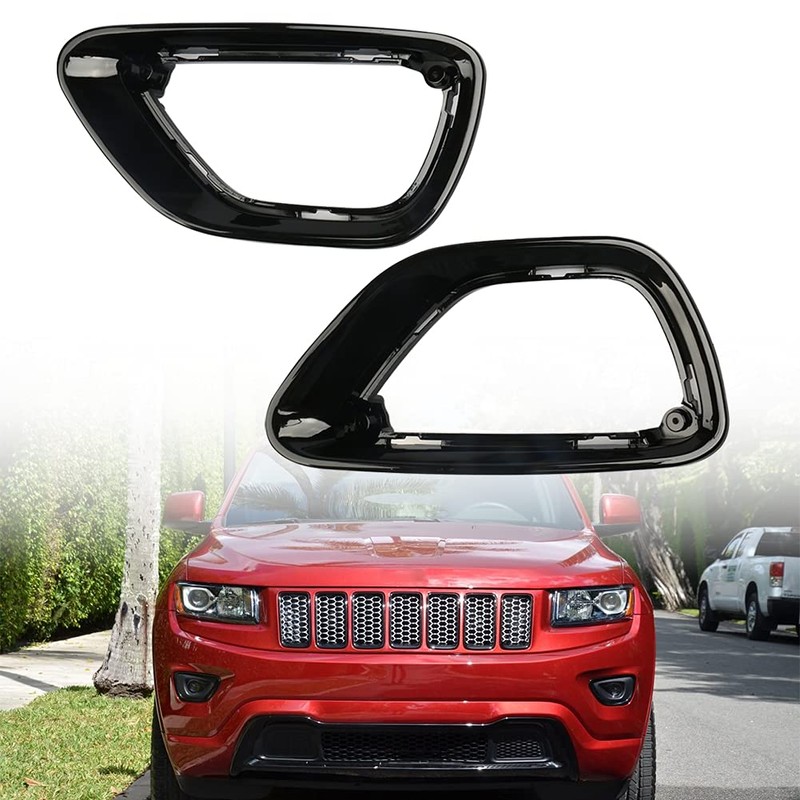 sportuli - Cubierta de luz antiniebla delantera negra para Jeep
