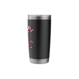 Smoking Hot Grandma Dalmatian Pattern Pink Sexy Grandma Stainless Steel Insulated Tumbler