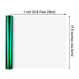 NESCCI Dark Green Metallic Wrapping Paper, Solid Color Paper,Gift Wrapping Paper,Perfect for Wedding,Valentine's Day,Birthday, Christmas,Baby Shower,DIY Bouquet (17.5 Inches X 32.8 Feet)