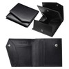 INDESTAR Men's Bi-fold Wallet, Cowhide Leather, Thin, Compact, Coin Purse