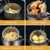 Chip Serving Frying Basket,304 Stainless Steel Frying Basket with Long