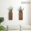 Wood Wall Planter Set of 2, Wood Wall Pocket for