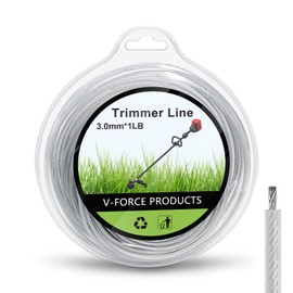 UCINNOVATE Grass Trimmer Line 105ft, Nylon Steel Weed Eater String 3.0mm Round Wire for Garden Trimmers, Brush Cutters (Grey)