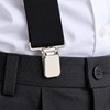 Wide X-Back Suspenders for Men – Adjustable 4-Clip Elastic Straps